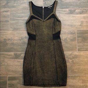 Sexy black and gold (sparkly) cocktail dress